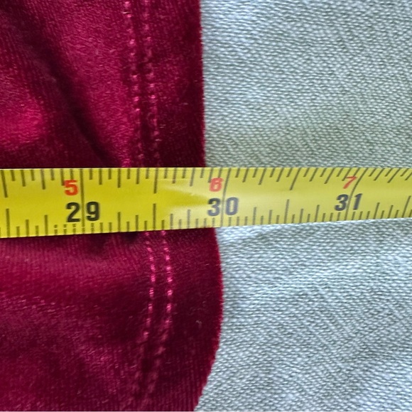 Torn By Ronny Kobo Red Velvet Flare Pants Size XS - Picture 8 of 9